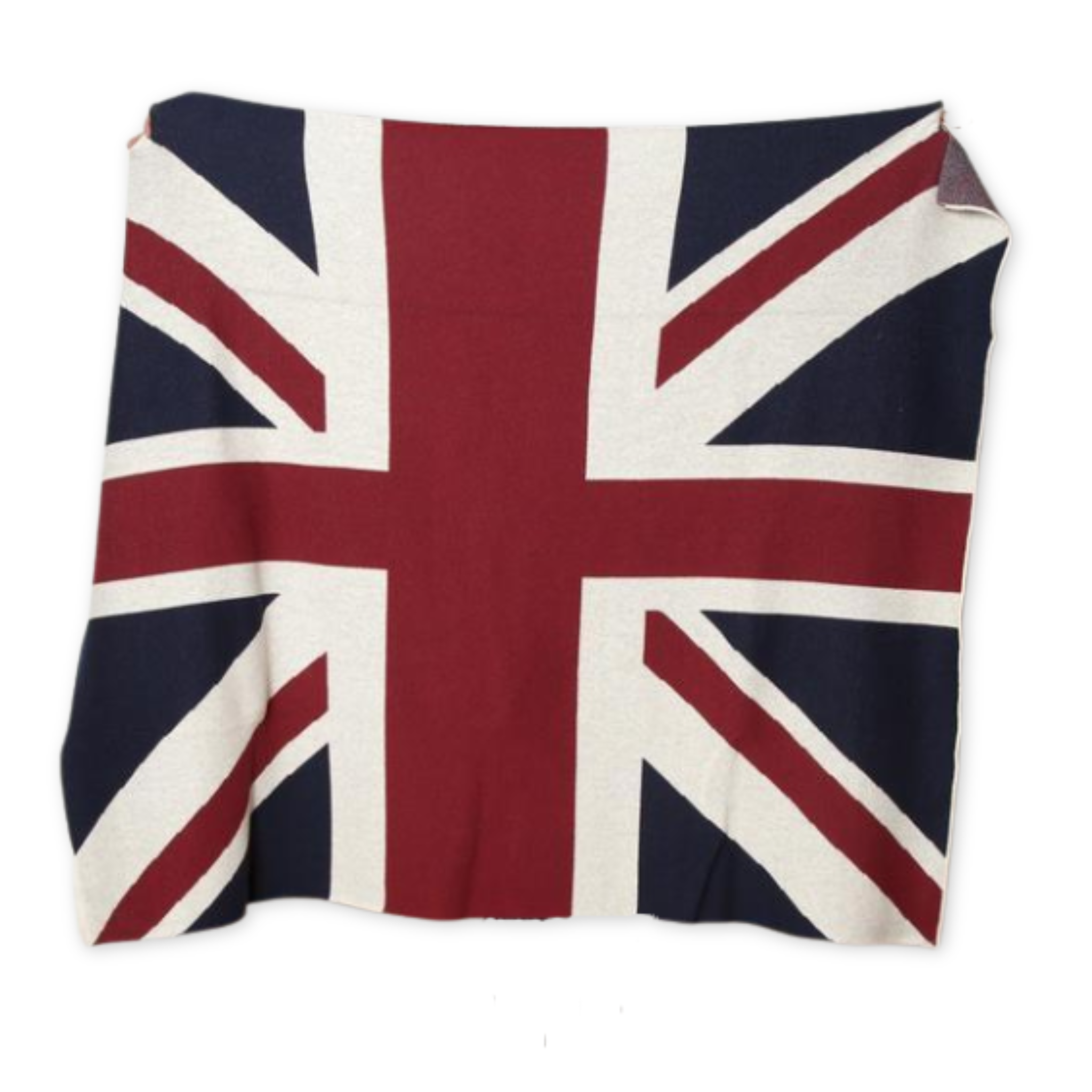 cotton blanket with a british flag design