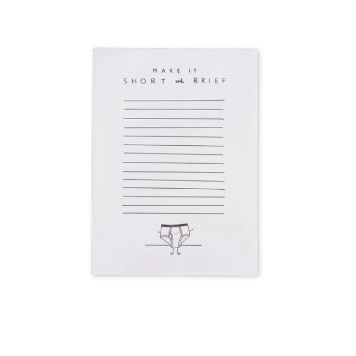 Short Brief Notepad
