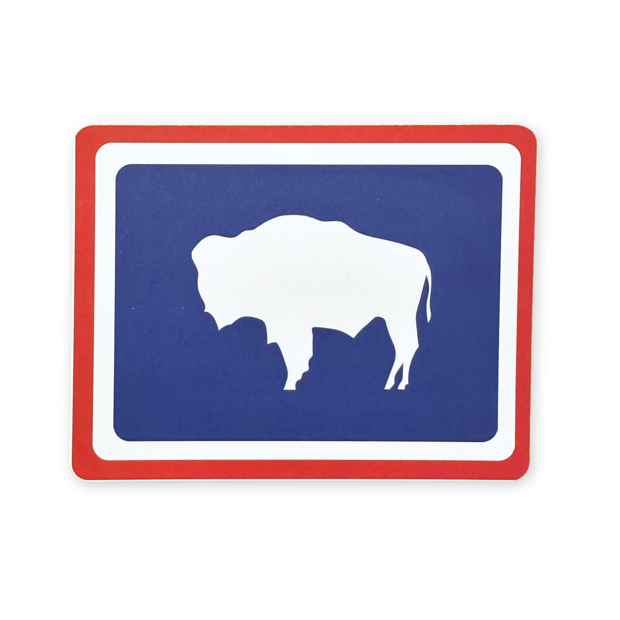 Postcard of the Wyoming flag.