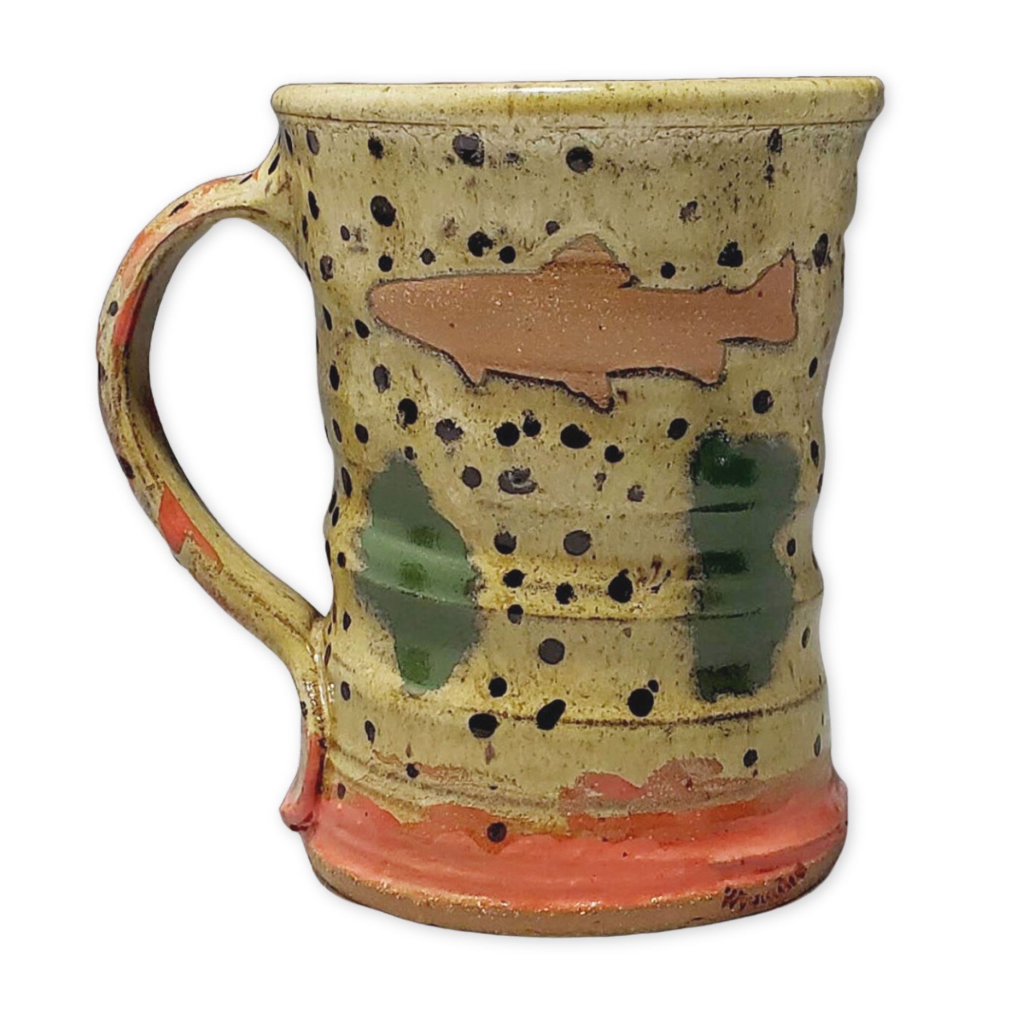 westslope cutthroat trout colored mug with a fish design