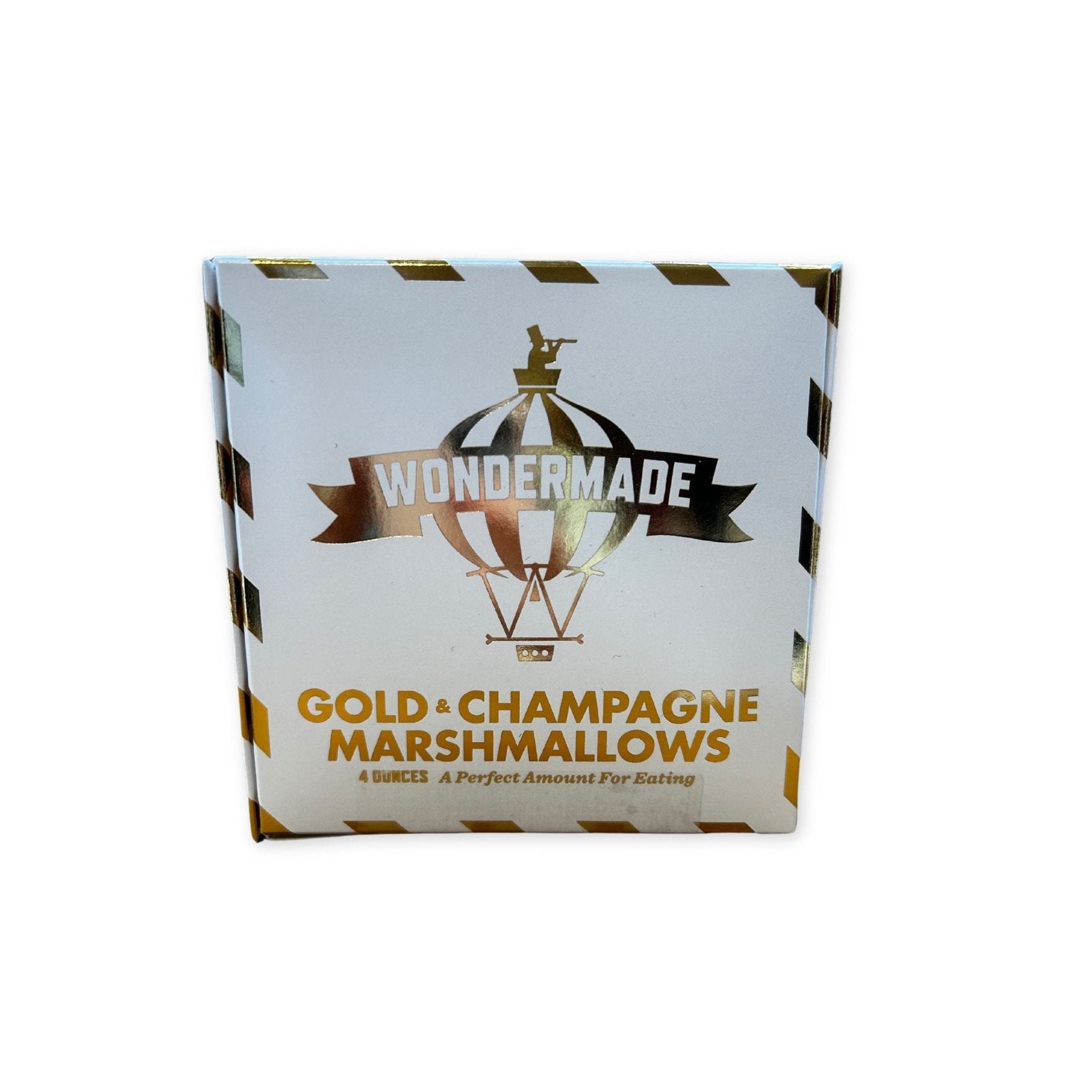 gold stripped package of marshmallows