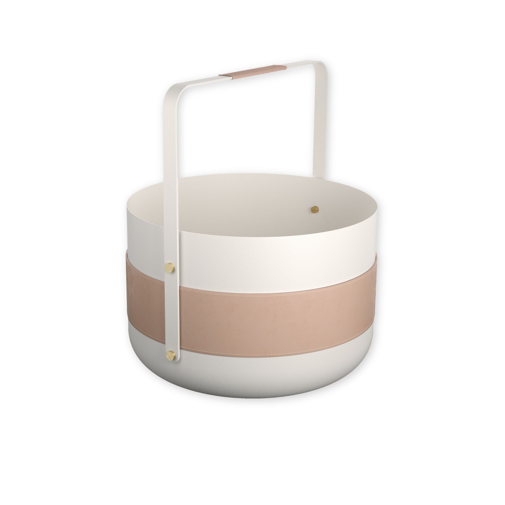 Wood Basket - Blanc