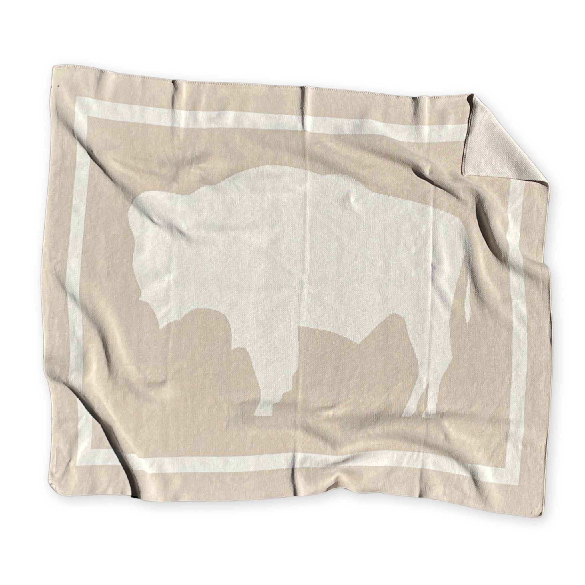 Wyoming Flag Blanket -Creams