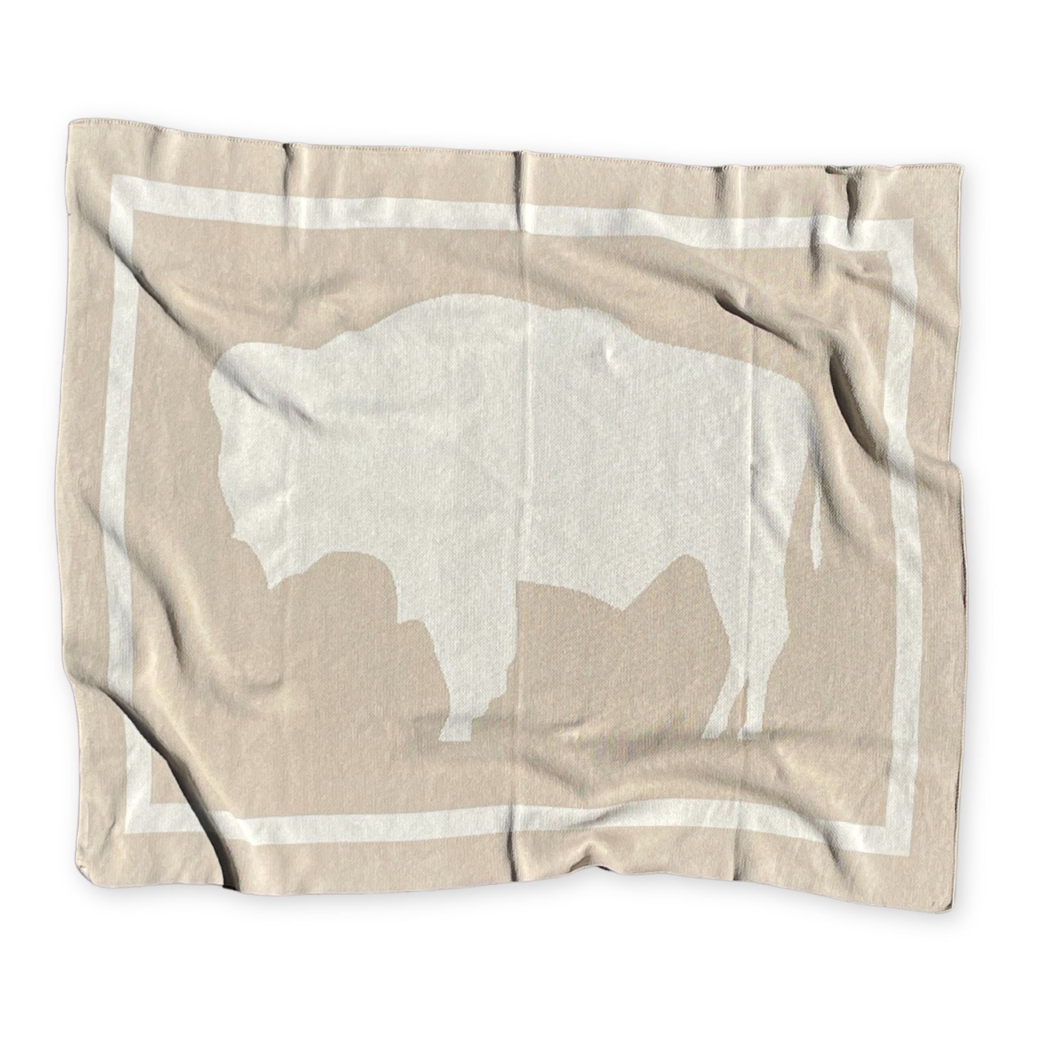 Wyoming Flag Blanket -Creams