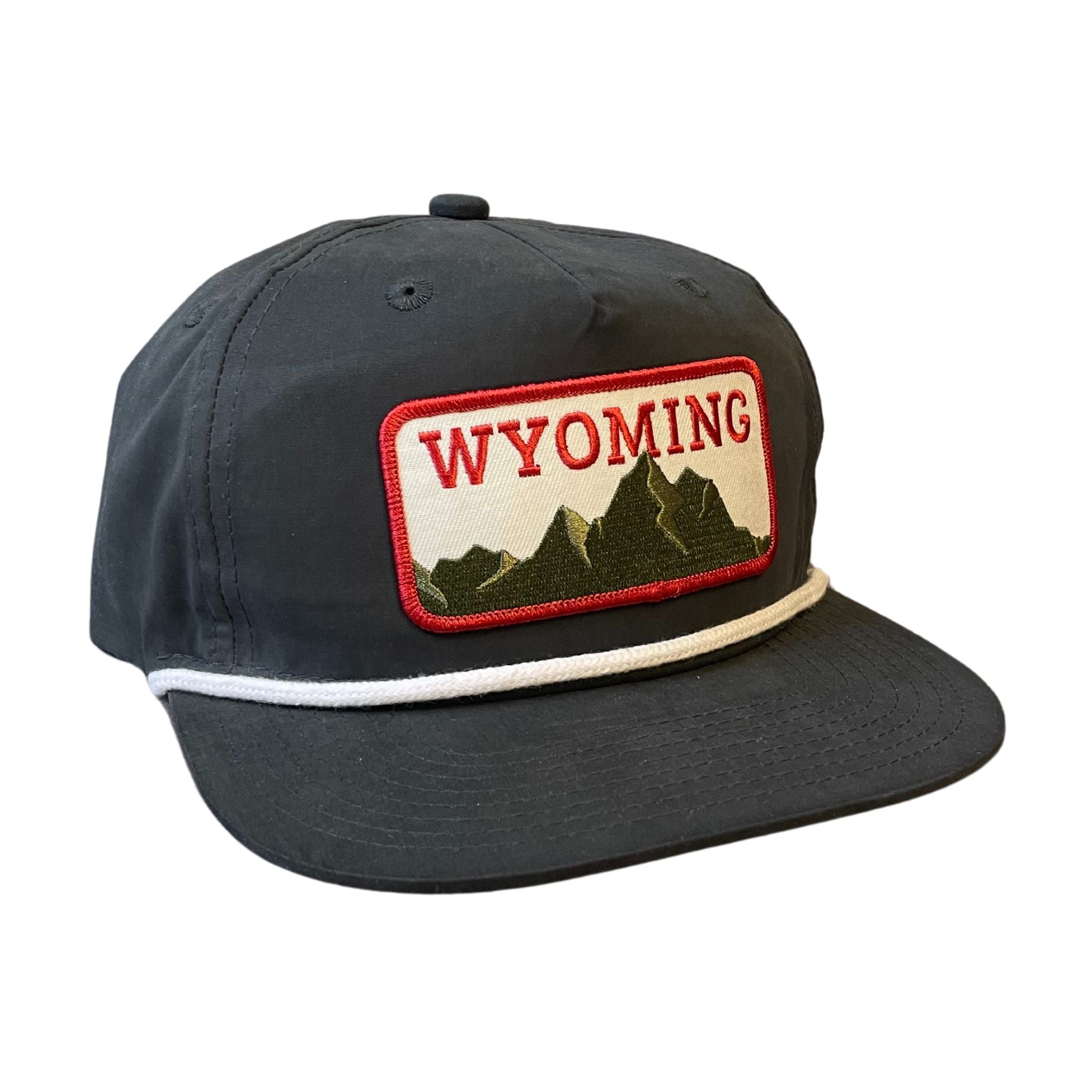 Charcoal - Wyoming Mountain Range Patch Hat