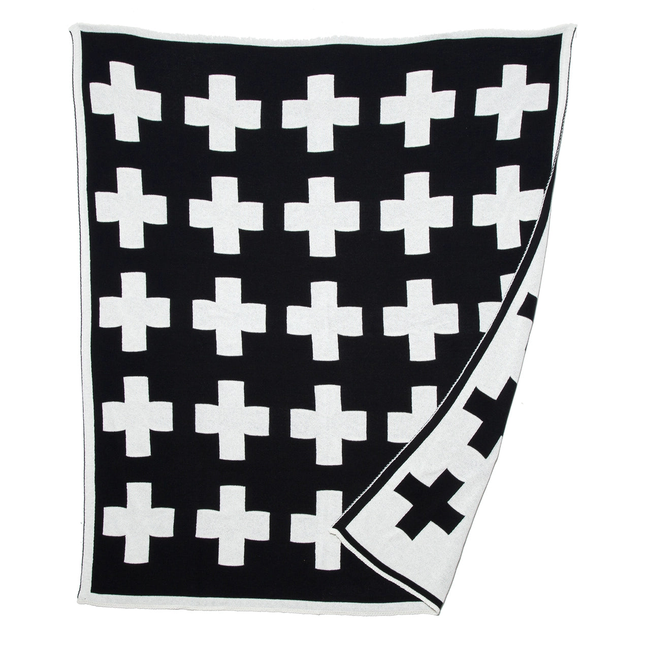 Reversible Swiss Cross Throw