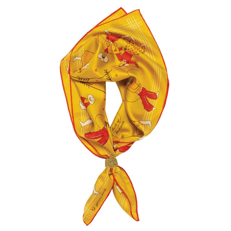 Buck Up Buckaroo - Silk Scarf