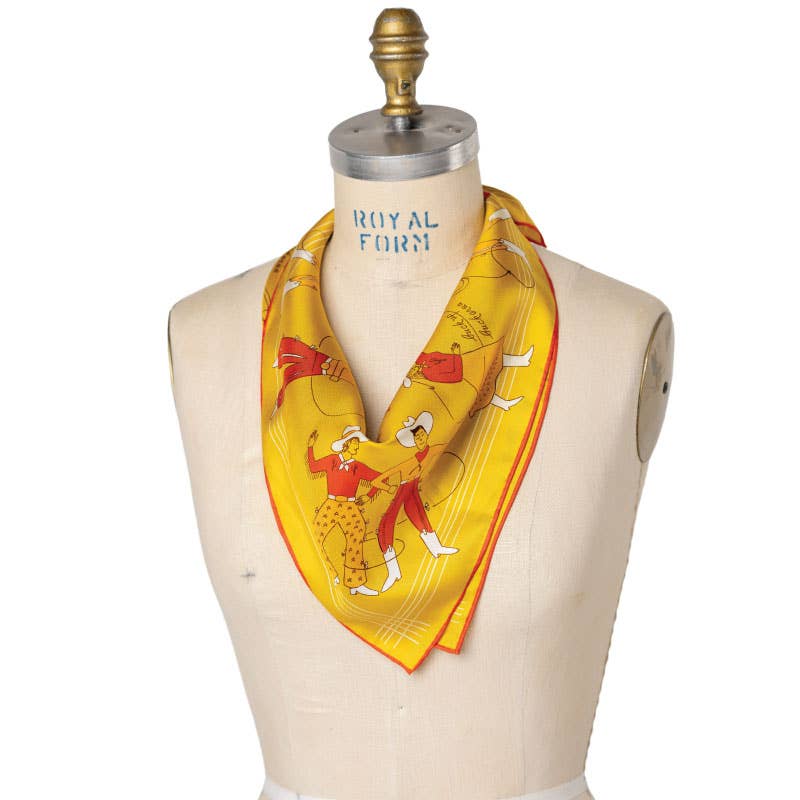 Buck Up Buckaroo - Silk Scarf