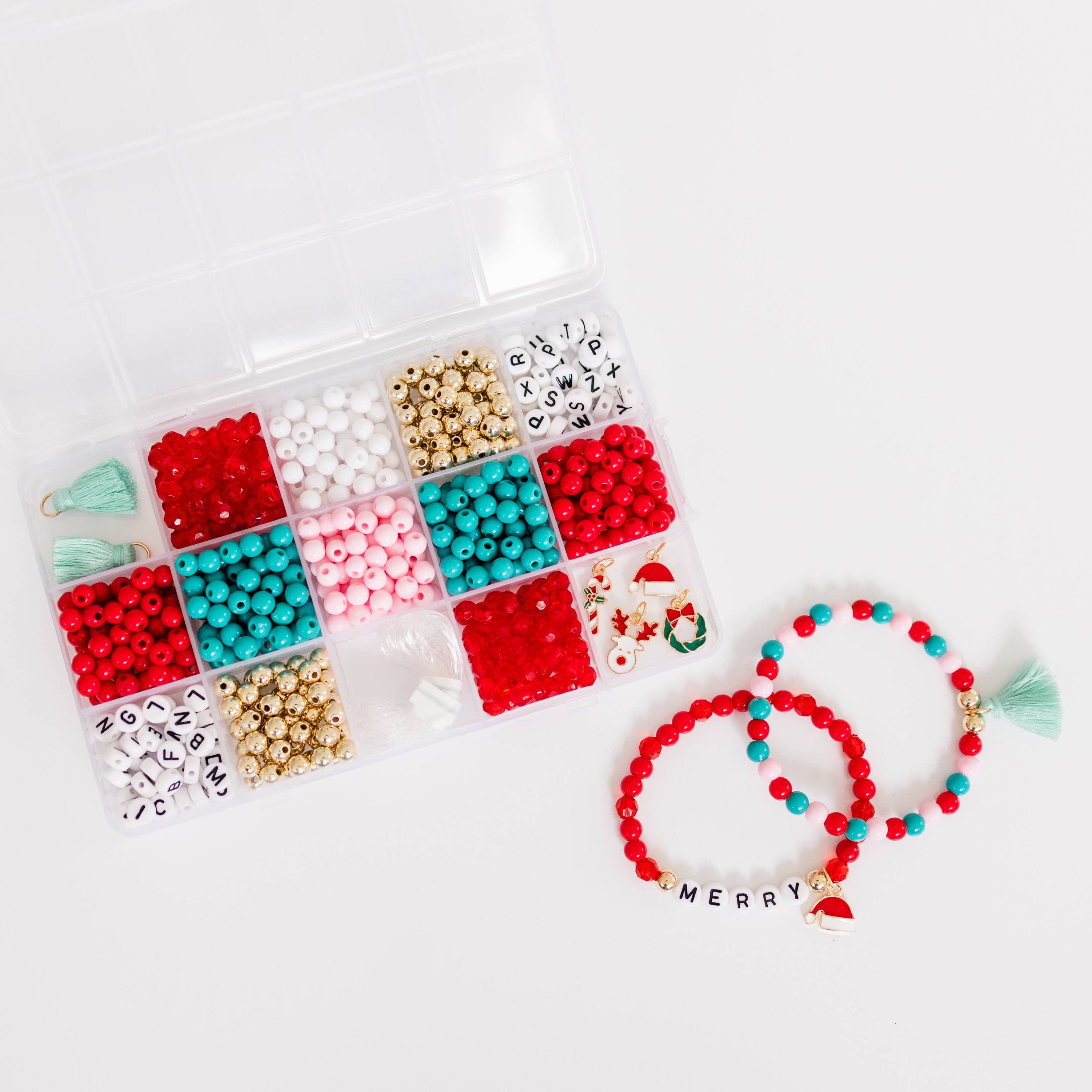 DIY Stretchy Bracelet Craft Kit - Christmas