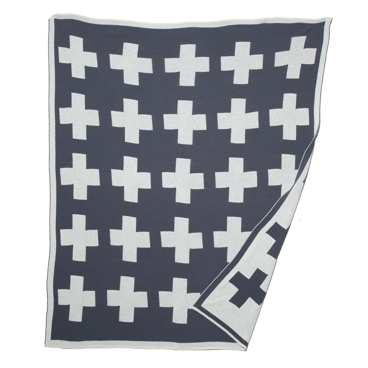 Reversible Swiss Cross Throw