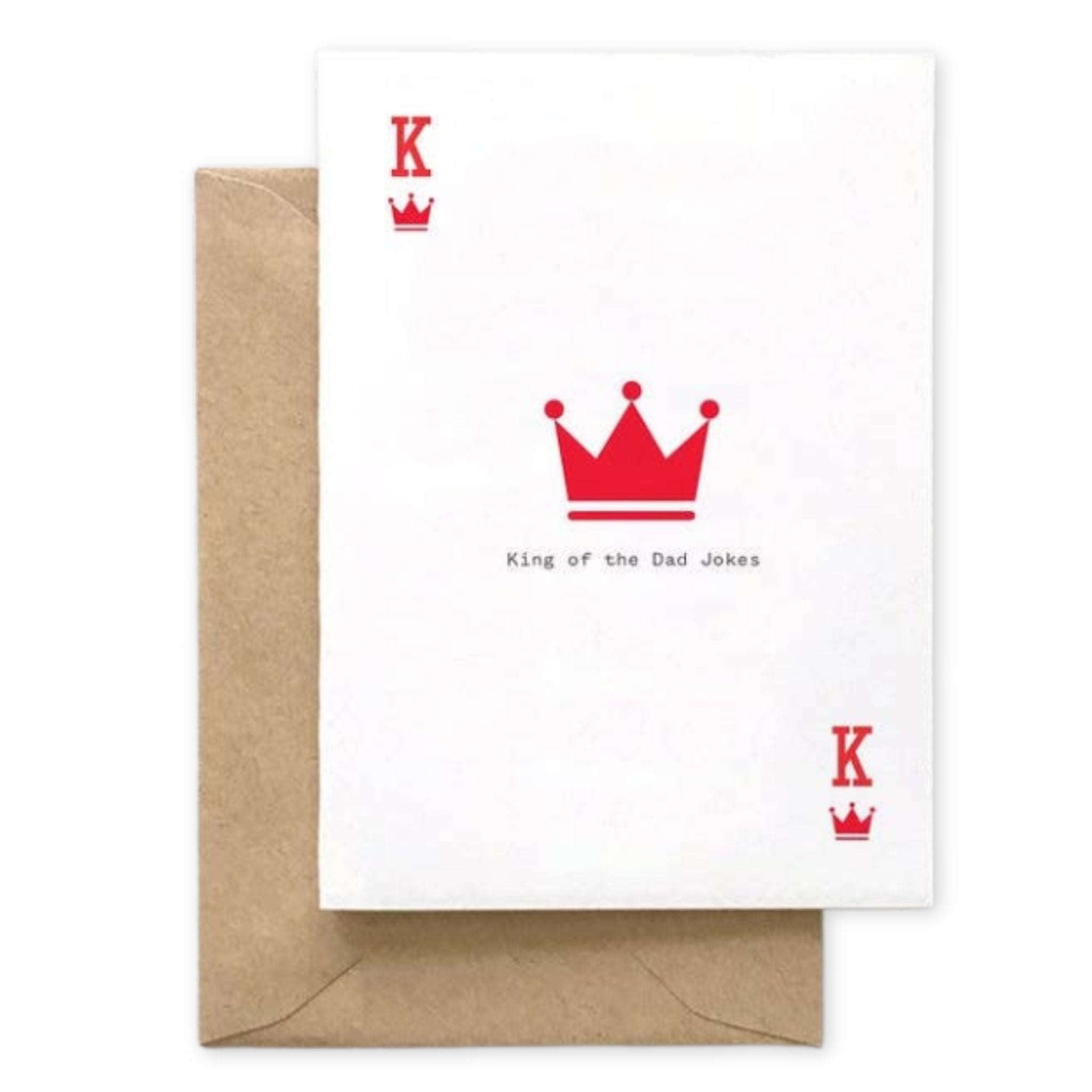 King of dad jokes greeting card