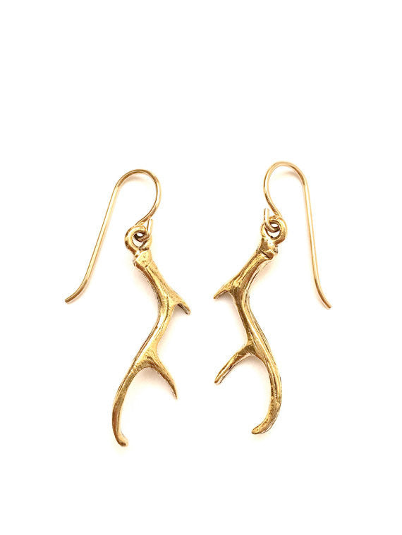 Deer hot sale horn earrings