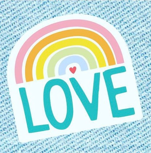 Rainbow Love Sticker