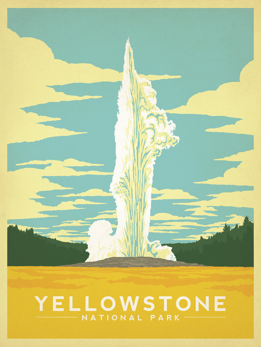 96109 Yellowstone National Park Wyoming United States Decor Wall Print  Poster