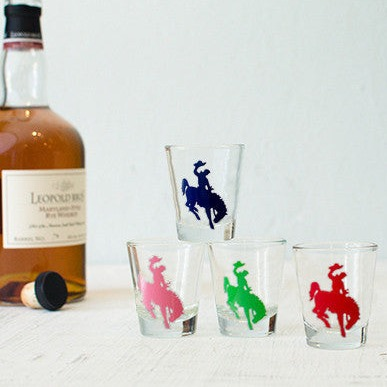 Bucking Bronco Shot Glass