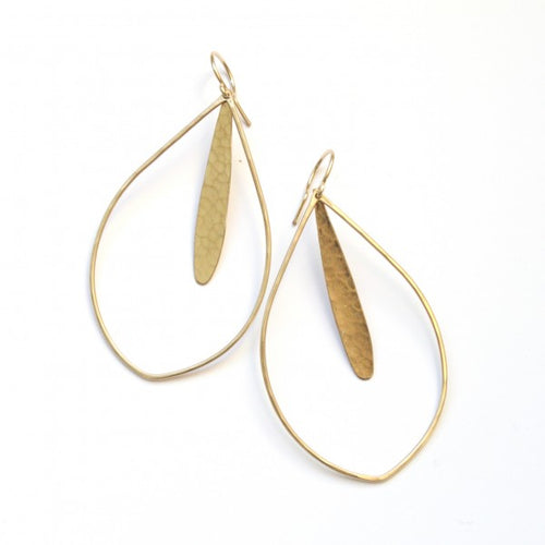 Honey Feather Earrings