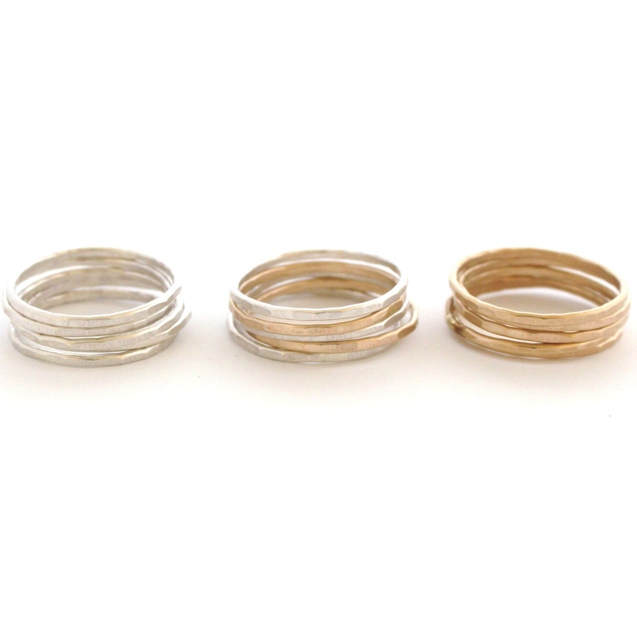 Skinny Stacking Rings Set